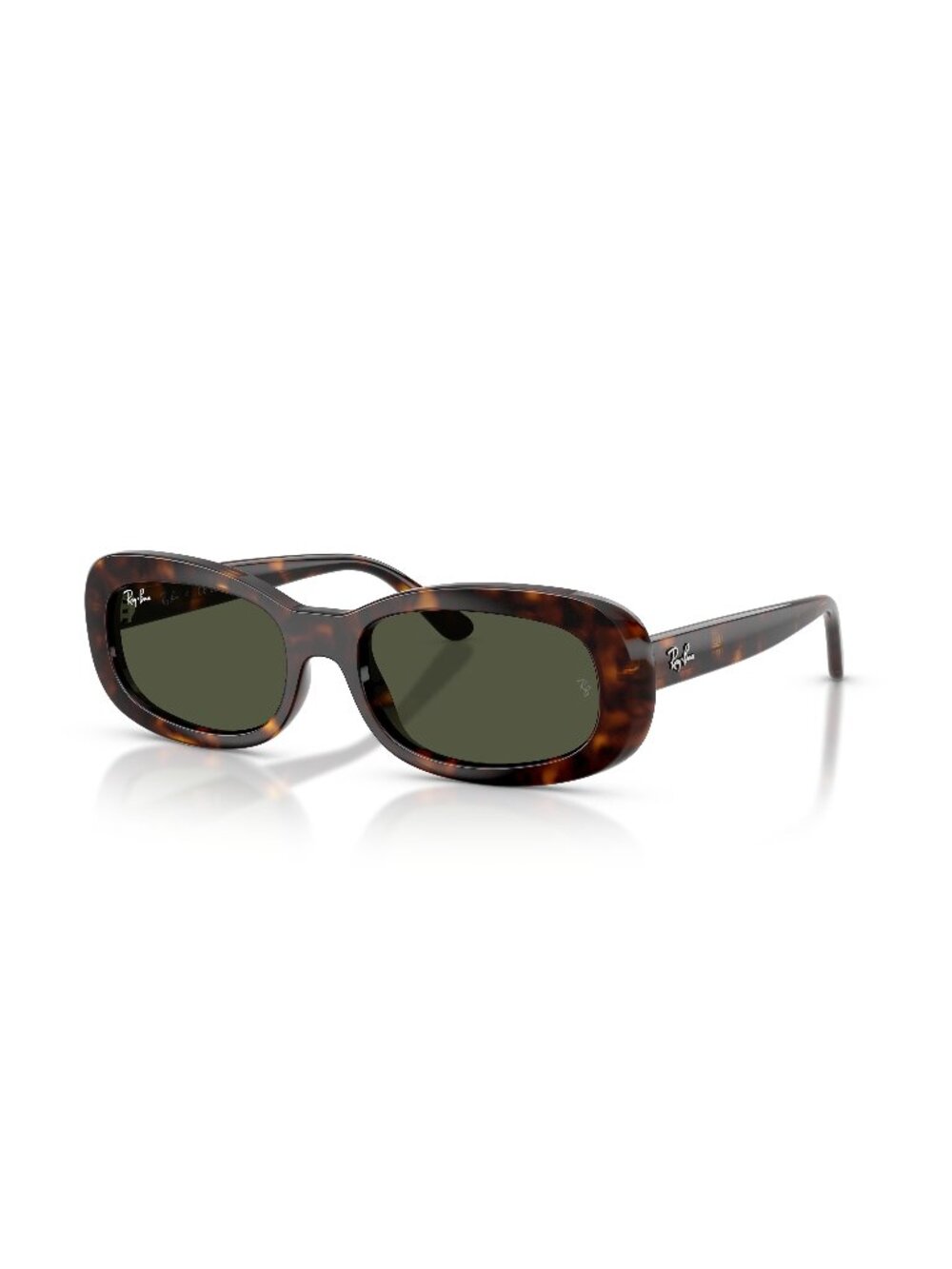 New Ray-Ban Women's Sunglasses Havana Green Lens Acetate Frame Ray Ban RB2221 31